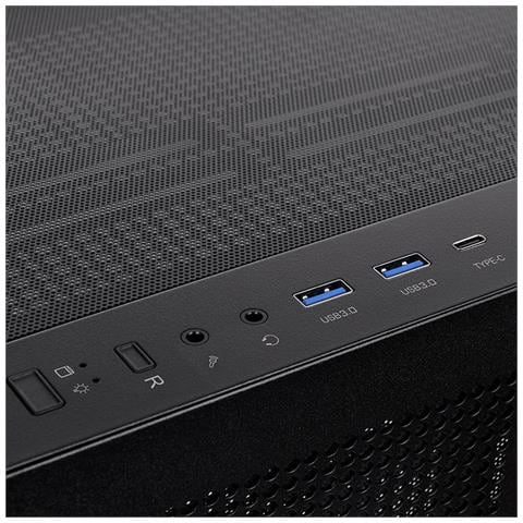 View 270 Plus Tg Argb Mid Tower Pannello Frontale E Laterale In Vetro Temperato 3 Ventole Argb Nero - Foto 6