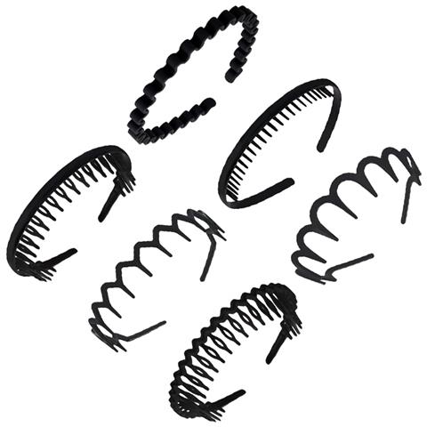 Set Di Cerchietti Opachi Eleganti - Collezione Di Accessori Per Capelli Da 6 Pezzi - Foto 3