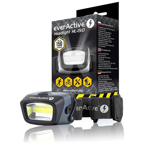 HL150 torcia Nero Torcia a fascia COB LED - Foto 1