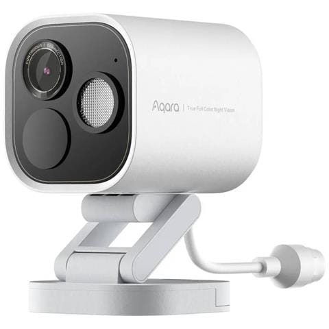 Telecamera Esterna Con Visione Notturna A Colori Impermeabile Ip65, Bianco / Nero - Foto 1