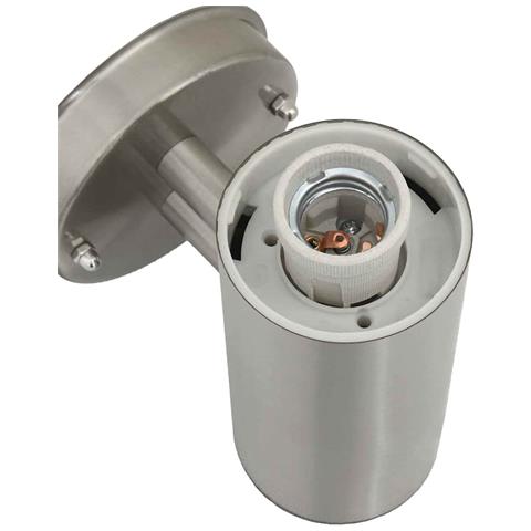 Luce da Parete Esterno 2 pezzi Acciaio Inossidabile Argento IP44 - Foto 9