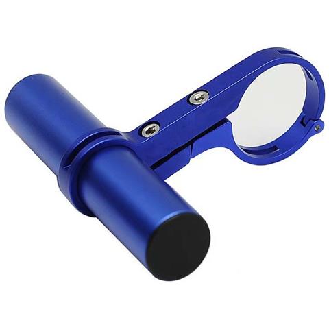 Estensione Manubrio Bici In Alluminio 10cm: Supporto Multifunzione Per Ciclocomputer E Luci Blue - Foto 1