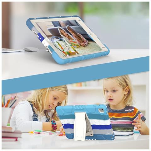 Custodia Per Samsung Tab A 10.1"" Resistente Con Supporto Blu - Foto 4