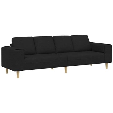 Set di divani Nero Tessuto - Foto 1