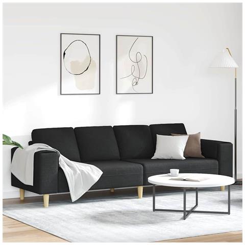 Set di divani Nero Tessuto - Foto 2