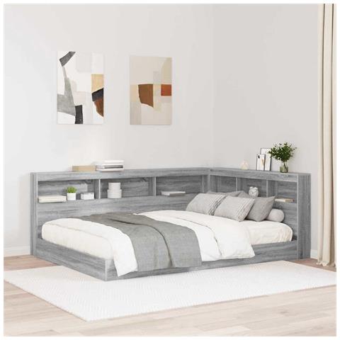 Testata contenitore Grigio sonoma 140 cm Legno multistrato - Foto 2