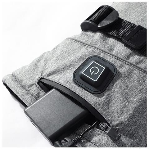 Guanti Riscaldati Neri E Grigi Con 2 Batterie Da 5000mah - Ricaricabili, Impermeabili, Regolabili - Foto 5