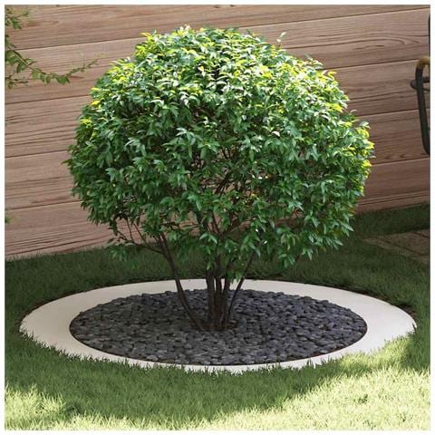 Anelli di Albero Piatto 5 pcs Bianco Ø90 / 120 cm Acciaio - Foto 2