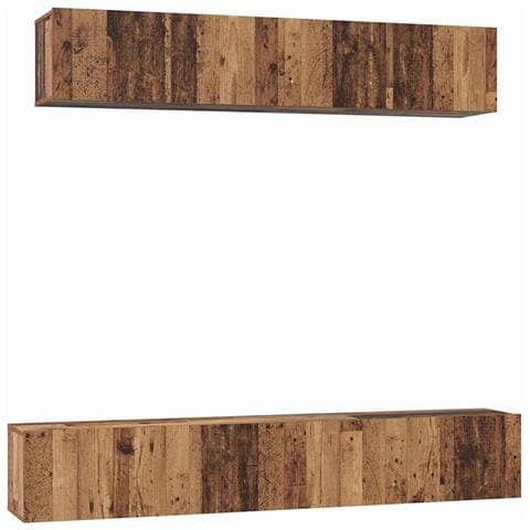 Set di mobili TV 5 pcs Legno vecchio Standard Media - Foto 1