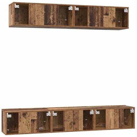 Set di mobili TV 5 pcs Legno vecchio Standard Media - Foto 9