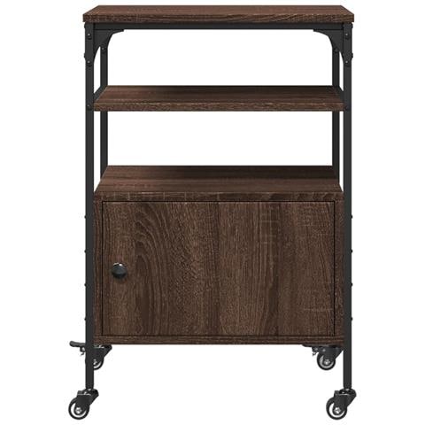 Supporto Stampante 3Piani Rovere Marrone 50x40x76cm Multistrato - Foto 9