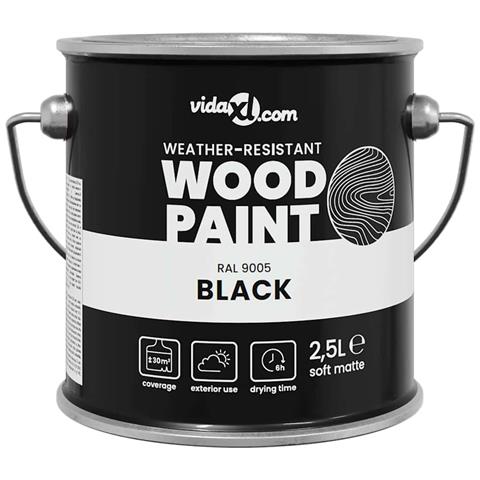 Vernice per legno Nero 16.5 x 16.5 x 15.9 cm - Foto 1