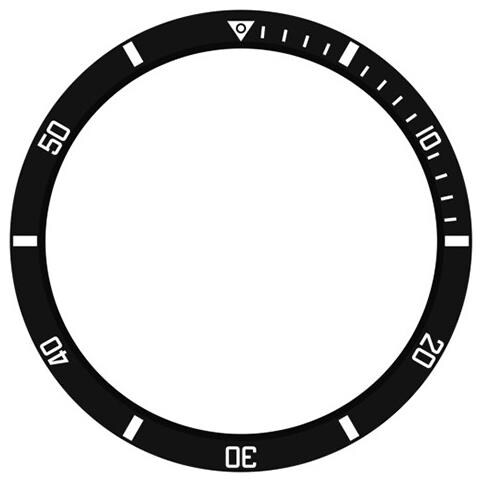 Lunetta In Acciaio Inossidabile Nero E Bianco Da 45 Mm Compatibile Con Samsung Watch5 Pro - Anello Scala Tempi - Foto 2