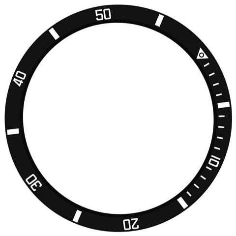 Lunetta In Acciaio Inossidabile Nero E Bianco Da 45 Mm Compatibile Con Samsung Watch5 Pro - Anello Scala Tempi - Foto 3