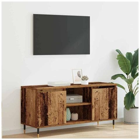 Mobile TV Legno vecchio 104 x 35 x 50 cm Legno multistrato - Foto 2