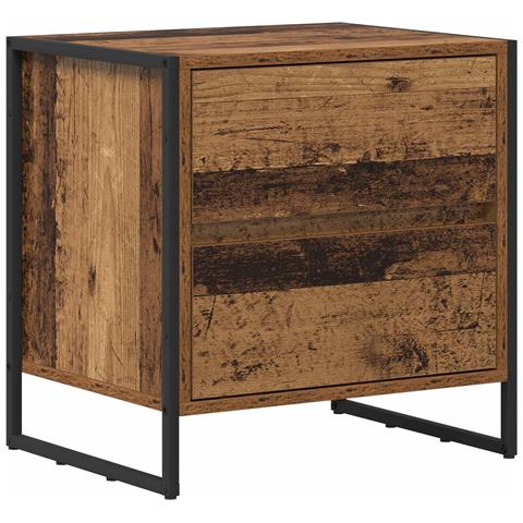 Comodino Legno vecchio 50 x 39.5 x 50 cm Legno multistrato - Foto 1