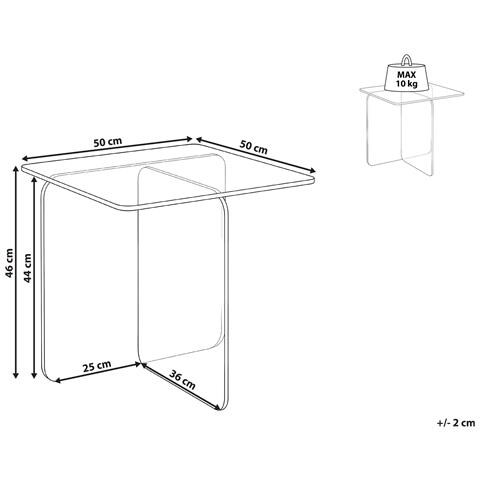 Tavolino Amisk Vetro Temperato Trasparente - Foto 7