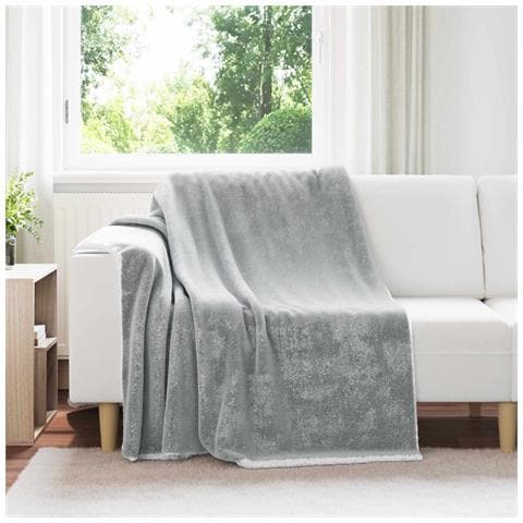 Coperta Grigio 150 x 200 cm Panno - Foto 2