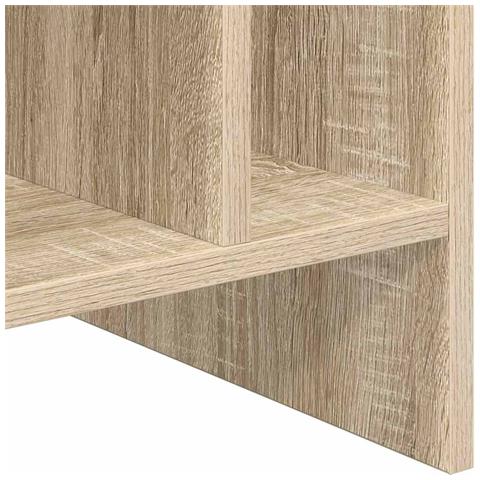 Mobile porta vinili Rovere Sonoma 78.5 x 35 x 45 cm - Foto 9