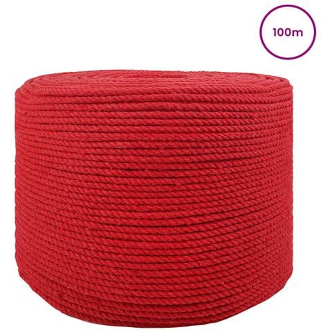 Corda 10 pcs Rosso Cotone - Foto 2