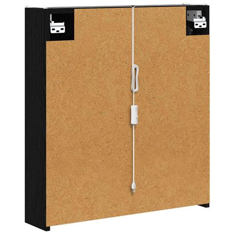Mobiletto per specchio da bagno Rovere Nero 63,5 x 15,5 x 70 cm - Foto 9