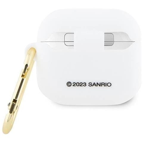 Custodia In Silicone 3d A Forma Di Testa Di Hello Kitty Per Airpods 3 - Bianca - Foto 3