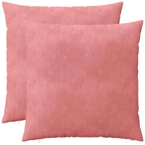 Cuscino con cuscino HEERLEN 2 pz Rosa Velluto - Foto 1