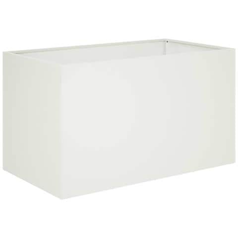 Vaso da giardino Bianco 80 x 50 x 50 cm - Foto 1