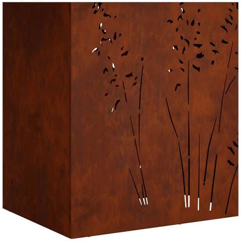 Vaso da giardino 2 pz Ruggine 50 x 30 x 75 cm Acciaio Corten - Foto 9