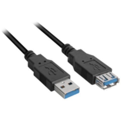 1m, 2xUSB3.0-A 1m USB A USB A Nero cavo USB - Foto 1