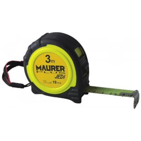 FLESSOMETRO MAURER PLUS JEDI 5 metri 25 mm in Gomma antiscivolo con calamita