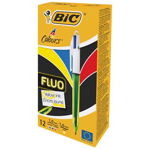 Penne a Sfera 4 Colori Fluo 12 Pezzi - Foto 2