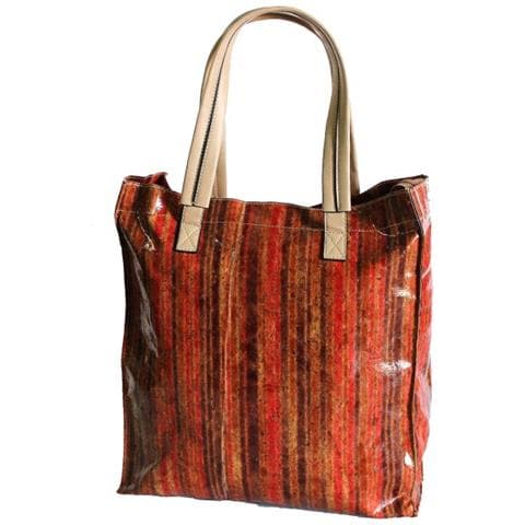 Borsa Donna Shopping A Spalla Linea Sughero Multirighe 1320-2 Nero - Foto 1