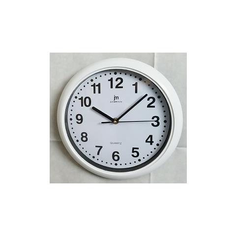 Clockswise 10-in Round Quartz Wall Clock Non-Ticking Battery Operated