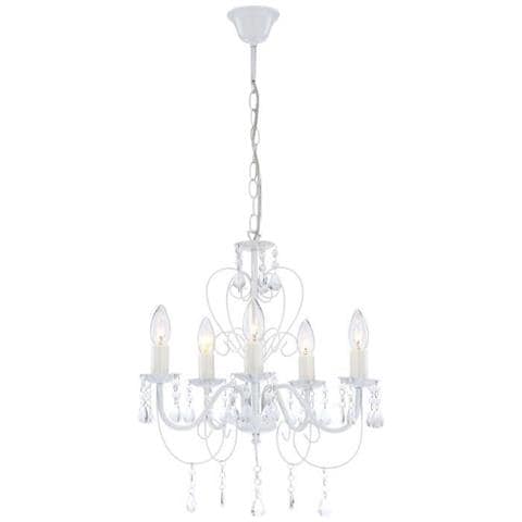 Lampadario Soffitto Appeso Metallo Leggero Lampada Globo 63126-5 - Foto 1