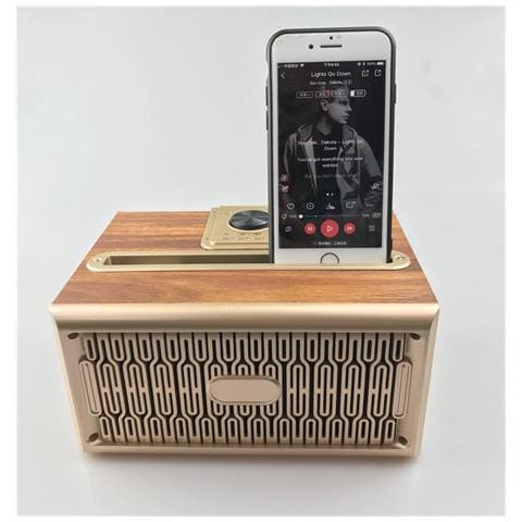 Mini Haut-parleur Bluetooth Design Rétro Et Radio-fm W06 - Foto 5
