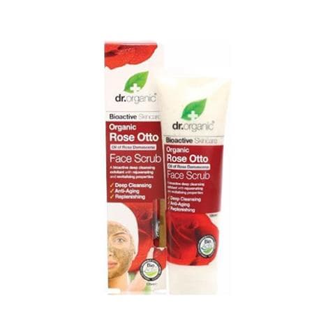 Dr Organic Rose Otto Face Scrub 125ml - Foto 1