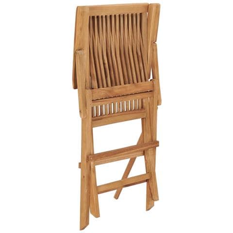 Sedie da Giardino Pieghevoli 2 pz in Legno Massello di Teak - Foto 2