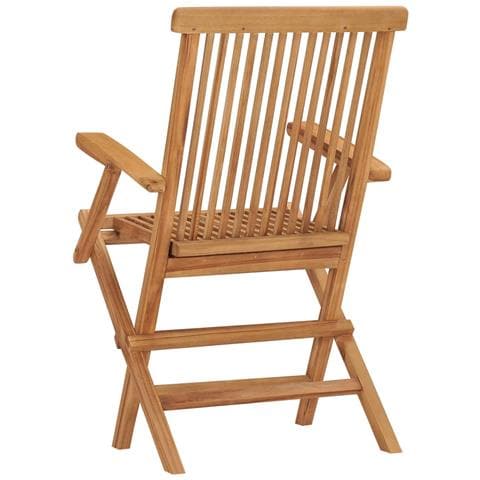 Sedie da Giardino Pieghevoli 2 pz in Legno Massello di Teak - Foto 9