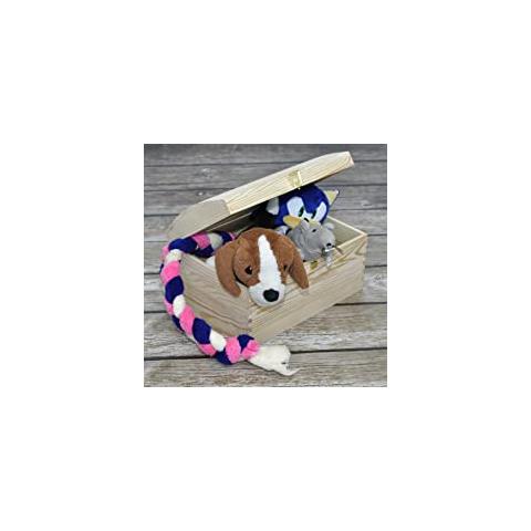 Scatola In Legno | 34,5 X 25 X 19,2 Cm | Con Coperchio Arrotondato E Serratura | Grande Cassetta Portaoggetti Portagiochi Cofanetto | Ideale Per Decoupage Documenti Giocattoli Attrezzi - Foto 5