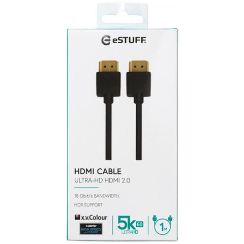 ES606011 cavo HDMI 1 m HDMI tipo A (Standard) Nero - Foto 2