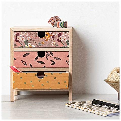 Paper Patch Design Floreale Rosa 30 X 42 Cm - Foto 1