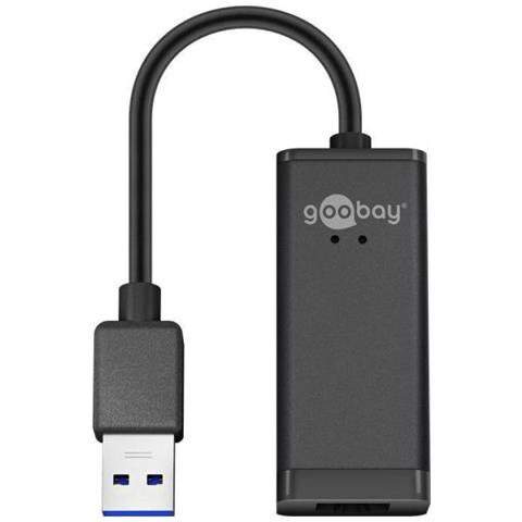 Goobay 39038 Adattatore Per Inversione Del Genere Dei Cavi Usb Type-a Rj-45 Nero - Foto 1