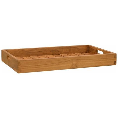 Vassoio Da Portata 60x35 Cm In Legno Massello Di Teak - Foto 1