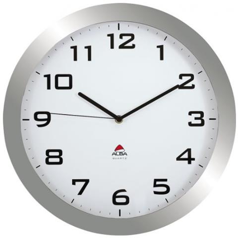Archivo 2000 ALHORISSIMO GS Orologio da Parete e da Tavolo Orologio al Quarzo Rotondo Argento - Foto 1