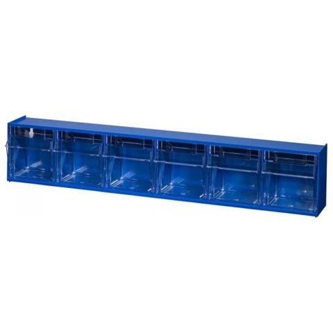 Varioplus Proflip 6 Vassoio Di Conservazione Rettangolare Polistirene Antiurto, Polistirene (ps) Blu - Foto 1