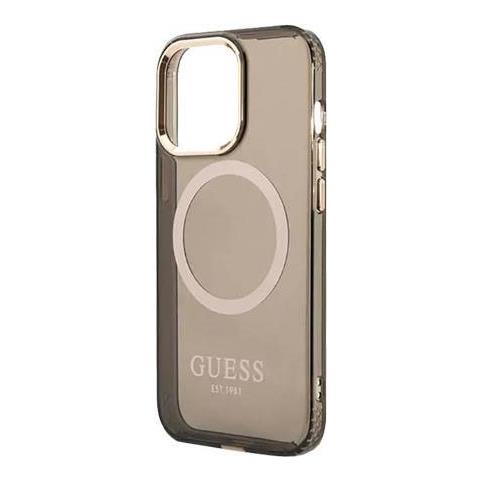 Hard Cover Gold Outline Translucent Magsafe Black, For Apple Iphone 13 Pro, Guhmp13lhtcmk (guhmp13lhtcmk) - Foto 1