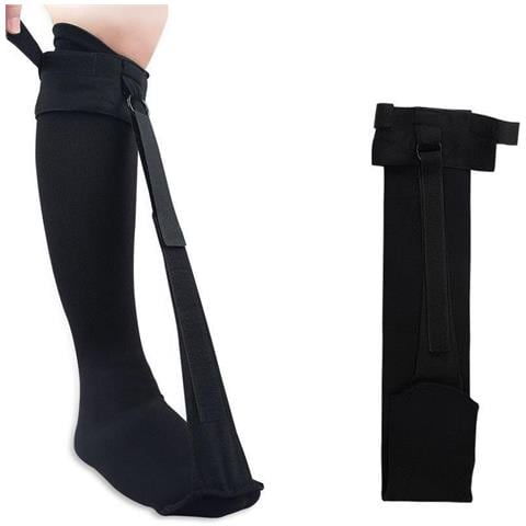 Calzino Elasticizzato Per La Caduta Del Piede Barella Per Fascite Plantare Nero L /xl - Foto 3