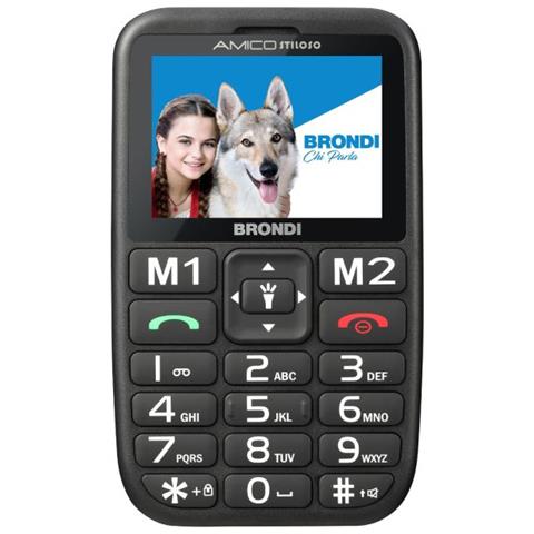 Amico Stiloso Duos 2G Tasti Grandi e Retroilluminati Volume Alto e Chiaro Dual Sim : Colore Nero  - Foto 1