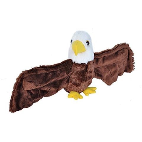 Huggers Bald Eagle Peluche, Bracciale Slap, Animale Di Peluche, Giocattoli Per Bambini, 8 - Foto 1